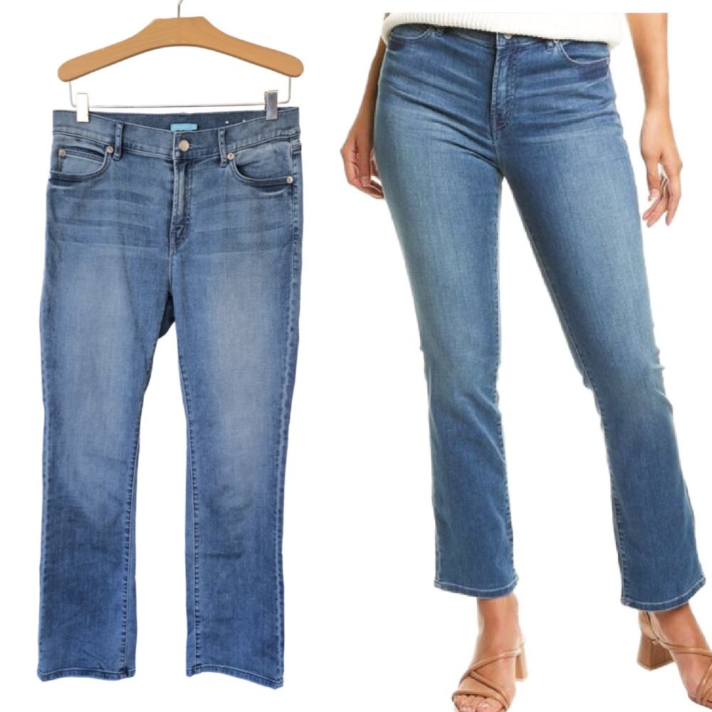 J McLaughlin Judy Jeans Size 4 Micro Boot Soft Medium Wash Mid-rise